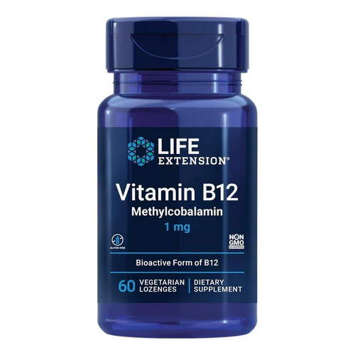 Life Extension Vitamina B12 Metilcobalamina 1 Mg 60 Vegetarian Cápsulas