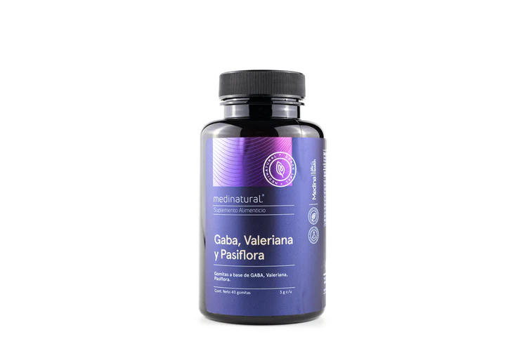 Gaba,valeriana Y Pasiflora Gomitas 40 Pzas 3 G