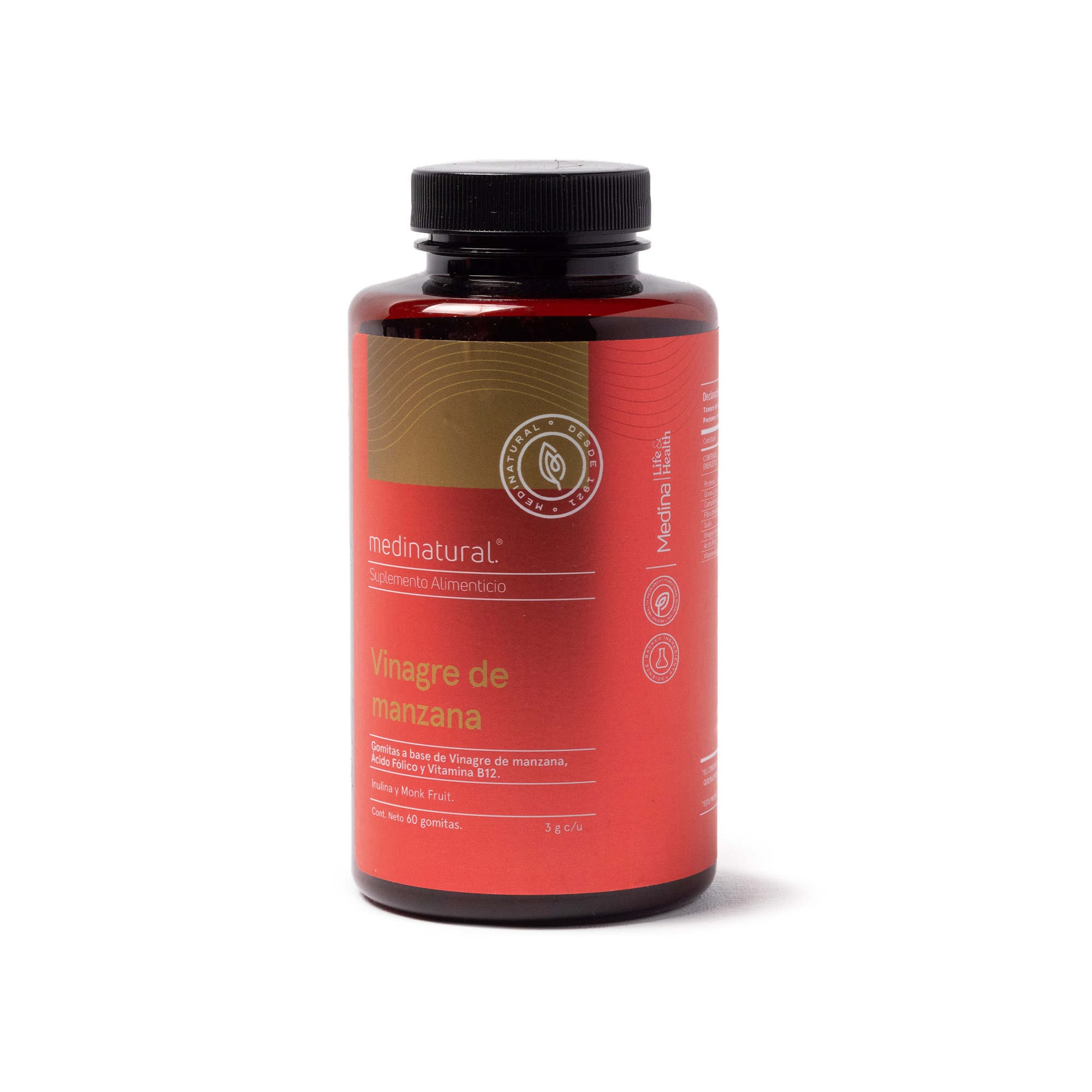 Medinatural Vinagre Manzana Gomitas 60 Pzas 2 G
