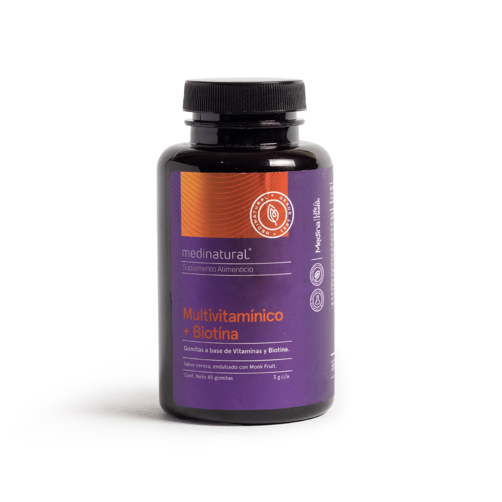 Medinatural Biotina Suplemento Vitamínico 45 Gomas