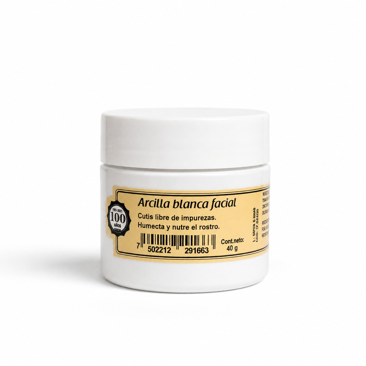 Arcilla Blanca Facial 40 G