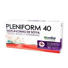 Biomiral Pleniform 40 Isoflavon De Soya Rojo Con 30 Tabletas