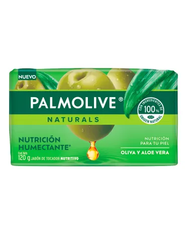 Palmolive Jabón De Tocador Con Nutrición Humectante De Oliva Y Áloe Vera