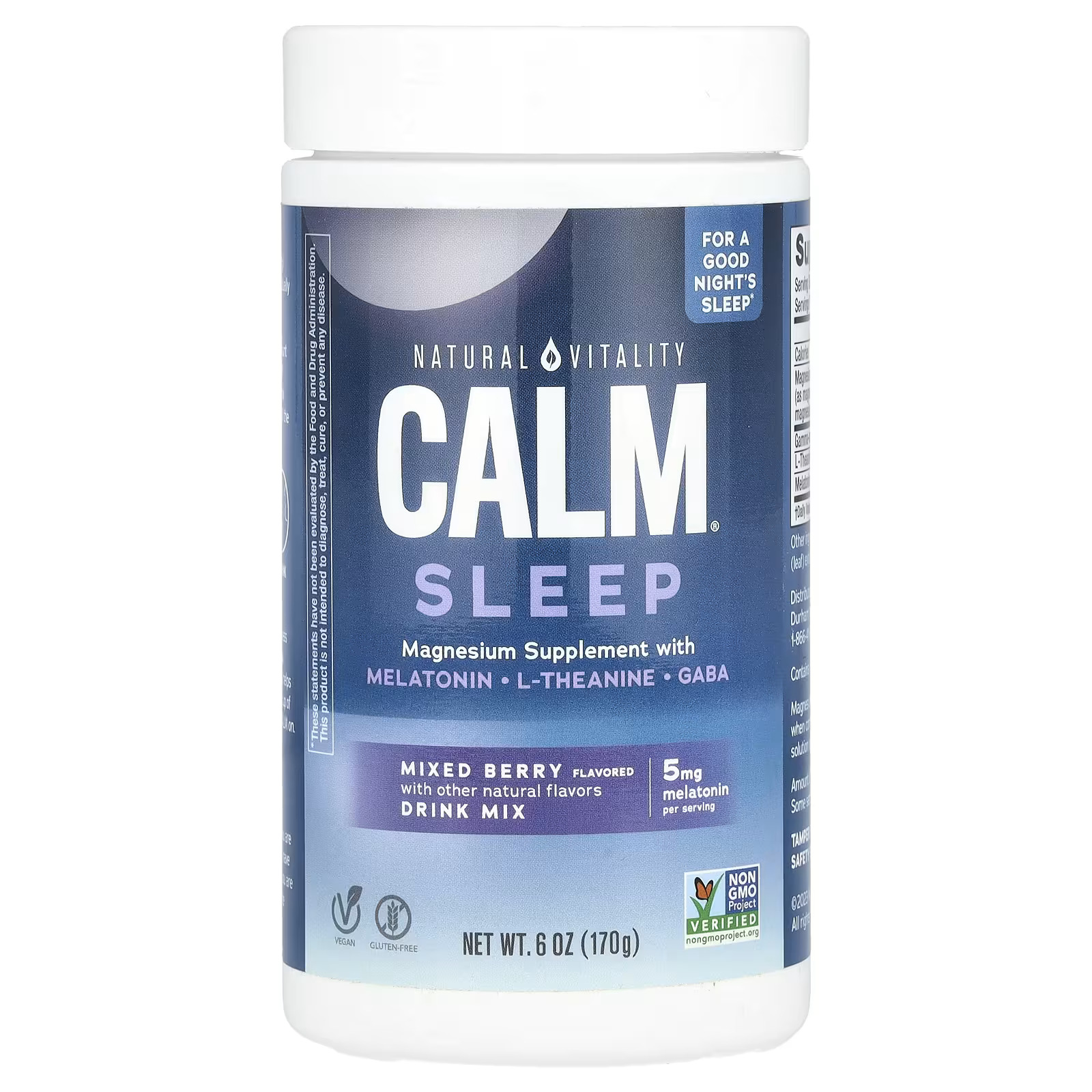 Calm Polvo De Magnesio Sleep Drink Mix 170 G