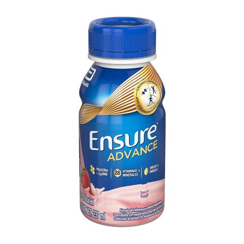 Ensure Advance Alimentación Especializada Líquida Única Con Hmb, Fresa