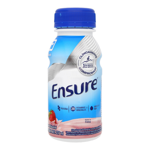 Ensure Alimentación Especializada Líquida Para Cualquier Momento Del Día, Fresa