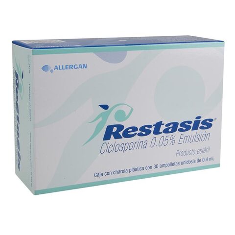 Restasis Oftálmica 0.05% 30 Ml Emulsión Vial