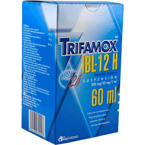 Trifamox Ibl 12h 60 Ml Suspensión Frasco Dosificador