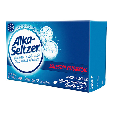 Alka Seltzer Alivio Del Malestar Estomacal Y Dolor De Cabeza