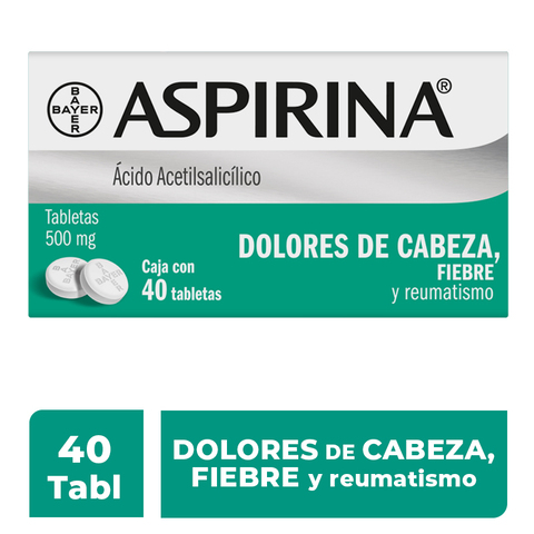 Aspirina Para Dolor De Cabeza, Fiebre Y Reumatismo
