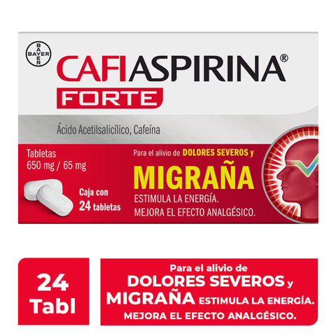 Cafiaspirina Forte Alivio De Dolores Severos Y Migraña