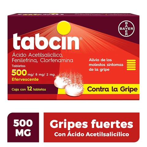 Tabcin Efervescente Alivio De Los Síntomas De La Gripe