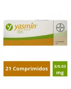 Yasmin 21 Comprimidos Caja