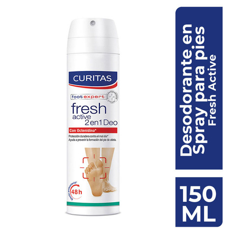 Curitas Foot Expert Desodorante Para Pies En Spray Fresh Active