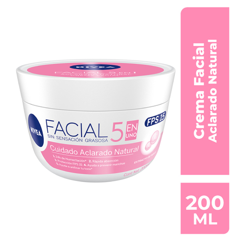 Nivea Cream Crema Facial Crem Aclarado Natural Wow