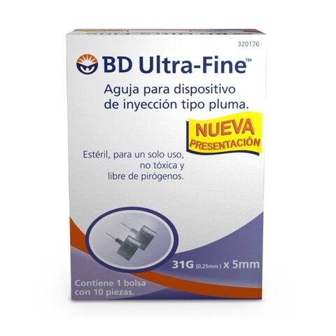 Bd Ultra-fine Aguja Para Dispositivo De Inyección De Insulina 31g X 5mm