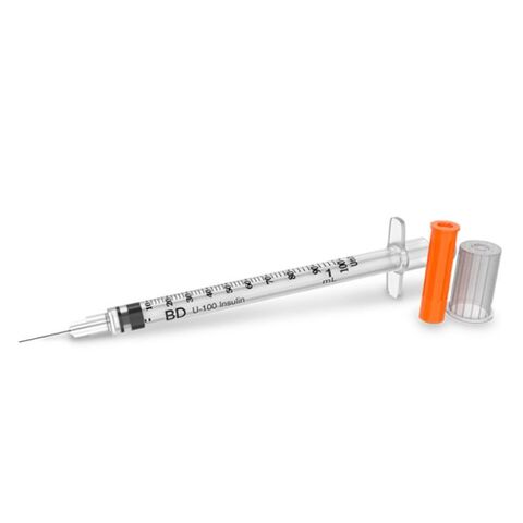Bd Ultra-fine Jeringa Para Insulina U-100 1ml 30gx13mm