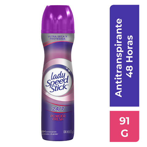 Lady Speed Stick Antitranspirante Aerosol Powder Fresh 48 Horas De Protección