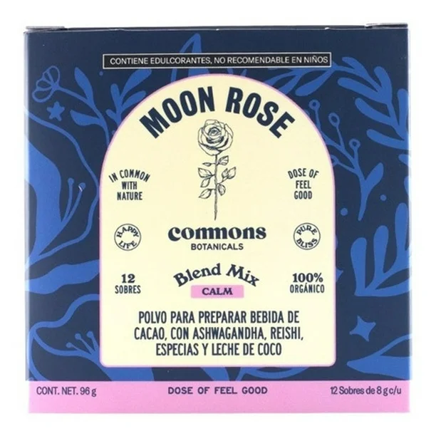 Commons Moon Rose Blend Mix Calm Polvo 12 Sobres 8g