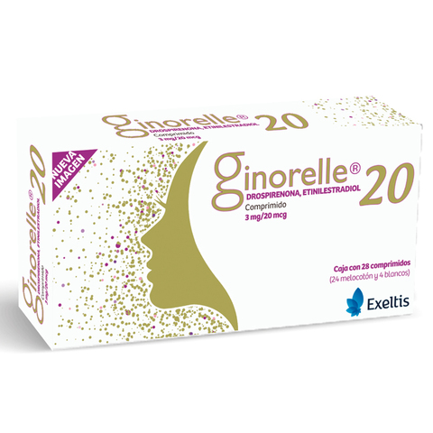 Ginorelle 20 28 Comprimidos Caja