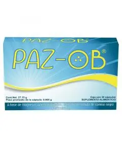 Paz-ob Suplemento Alimenticio A Base De Vitamina B6 Y Magnesio