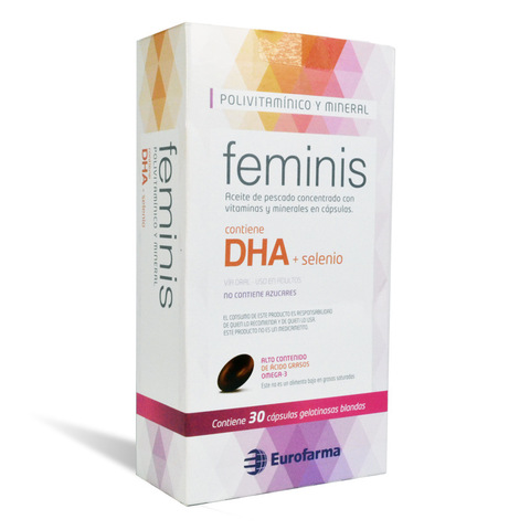 Feminis Aceite De Pescado Concentrado Con Vitaminas Y Minerales