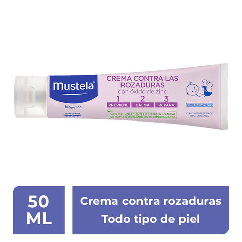 Mustela Crema Contra Rozaduras 1.2.3 Con Óxido De Zinc Para Bebés Y Niños