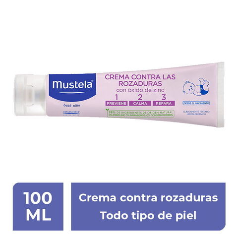 Mustela Crema Contra Rozaduras 1.2.3 Con Óxido De Zinc Para Bebés Y Niños