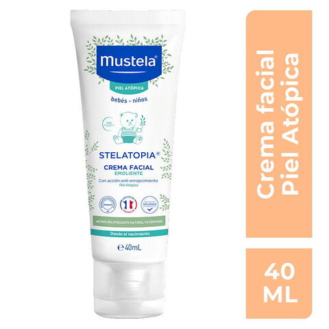Mustela Stelatopia Crema Facial Emoliente Para Bebés Y Niños Con Piel Atópica