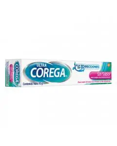 Corega Ultra Crema Adhesiva Para Prótesis Dentales Sin Sabor