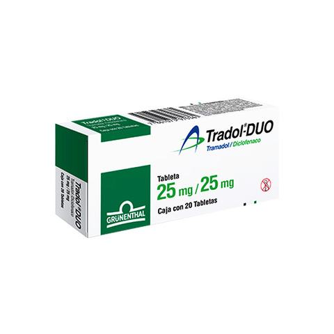 Tradol Duo 20 Tabletas Caja