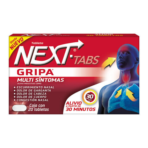 Next Tabs Multi Síntomas Gripa