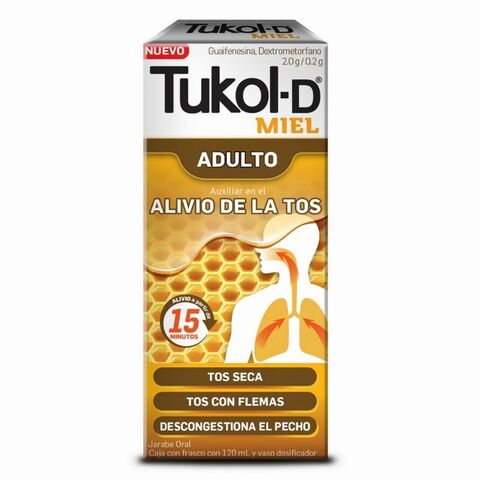 Tukol-d Adulto Jarabe Miel Para Tos Y Flemas