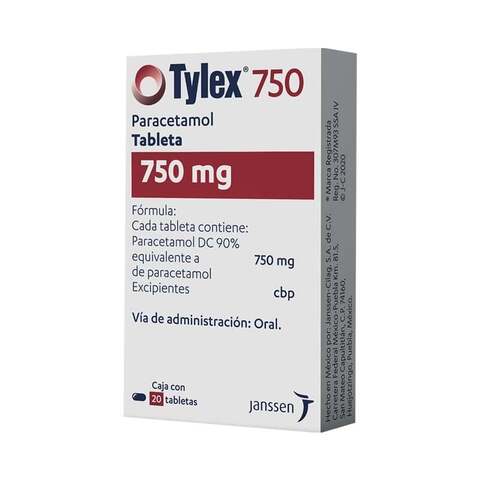 Tylex 20 Tabletas Caja