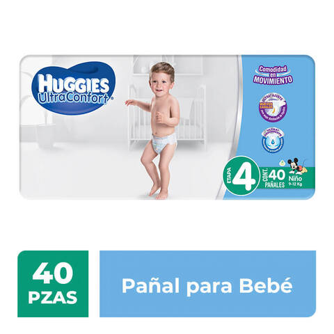Huggies Ultraconfort Pañales Para Niño Etapa 4