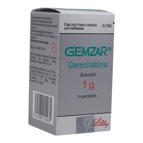 Gemzar Solución Inyectable 1 Solución Frasco Ámpula