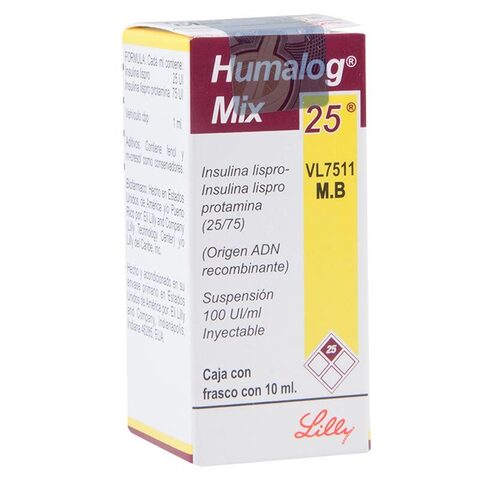 Humalog Mix Vial 10 Ml Líquido Frasco Ámpula