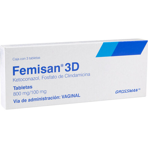 Femisan 3d Vaginal 3 Tableta Caja