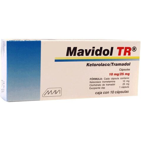 Ketorolaco 10 Mg Clorhidrato De Tramadol 25 Mg Mg