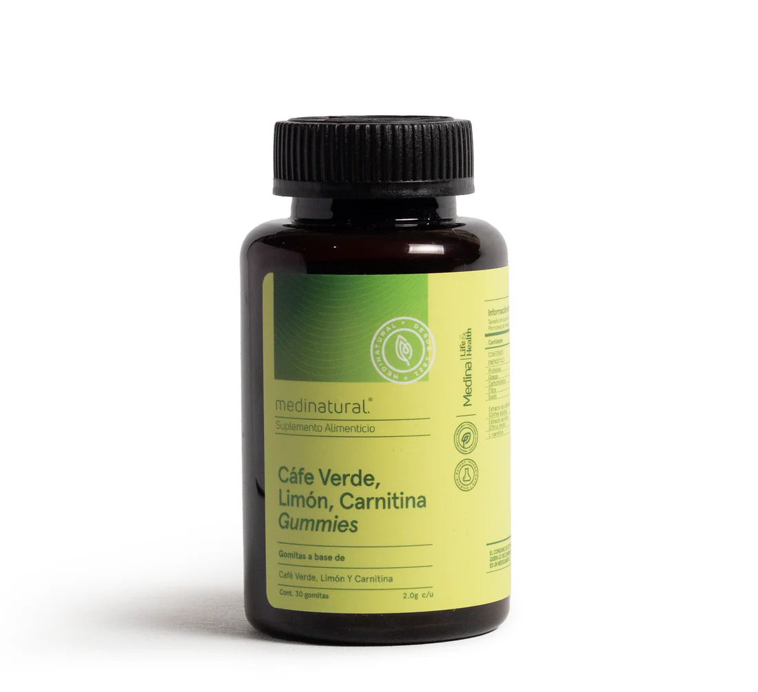 Medinatural Cafe Verde Limon Carnitina Gomitas