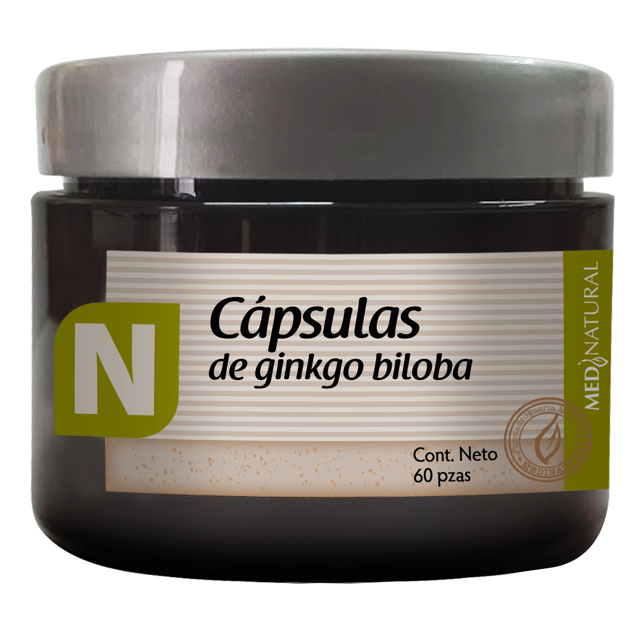 Medinatural Cápsulas De Ginkgo Biloba 60 Pza