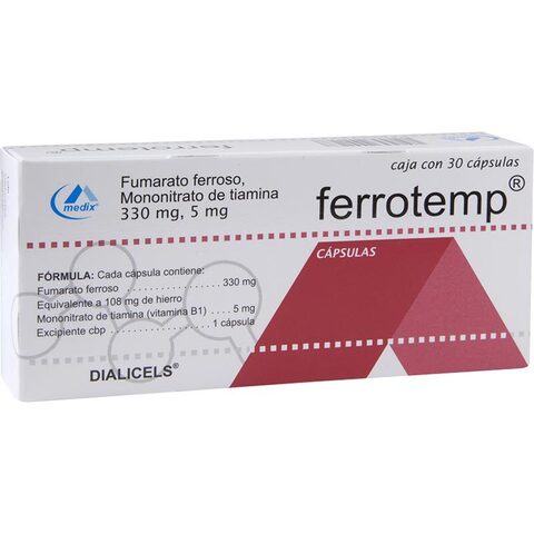 Ferrotemp 30 Cápsulas Caja