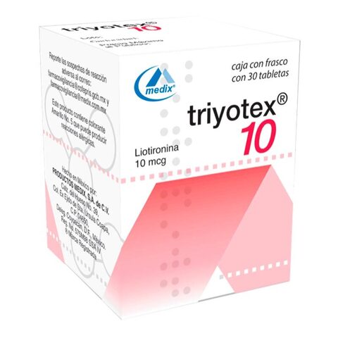 Triyotex 10 30 Tabletas Frasco