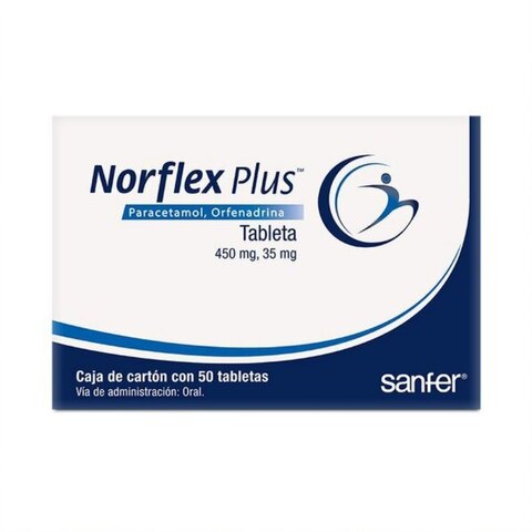 Norflex Plus 50 Tableta Frasco