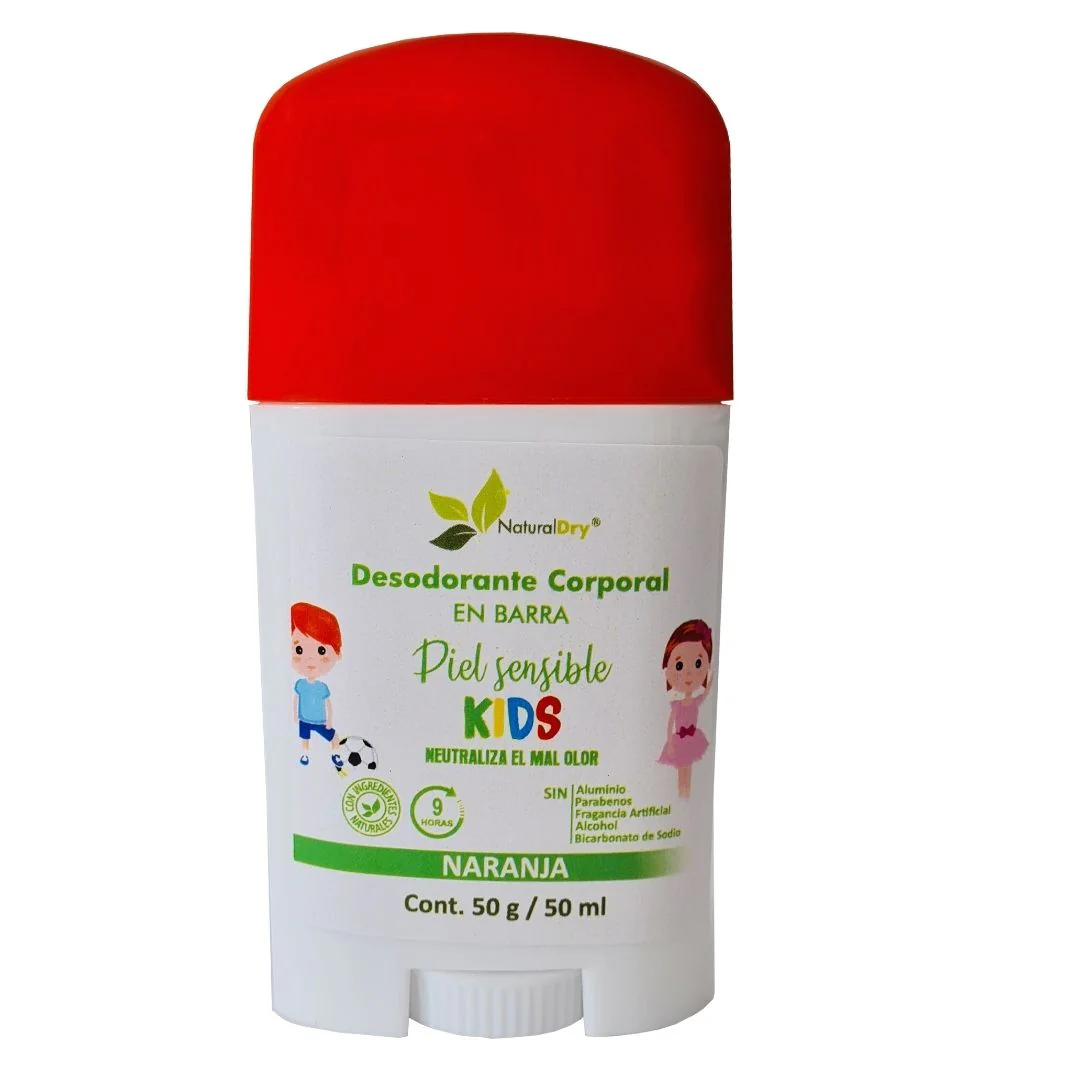 Natural Dry Desodorante Natural Kids Piel Sensible Naranja 50g
