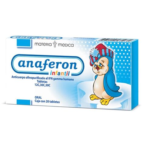 Anaferon Infantil 12c, 30c, 50c 20 Tabletas Caja