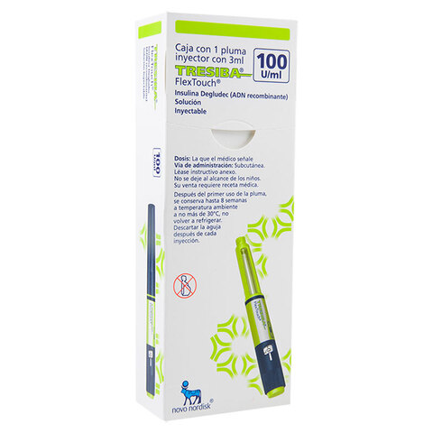 Tresiba Flex Touch 1x3ml Inyección 1 Pieza Pluma Prellenada