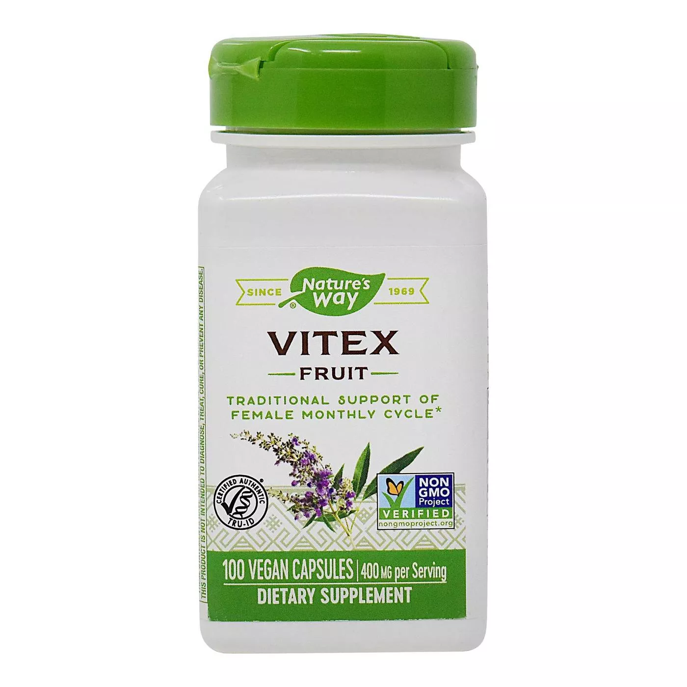 Natures Way Vitex Fruit 100 Vegan Caps
