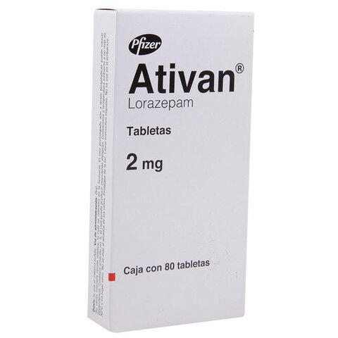 Ativan 80 Tabletas Caja
