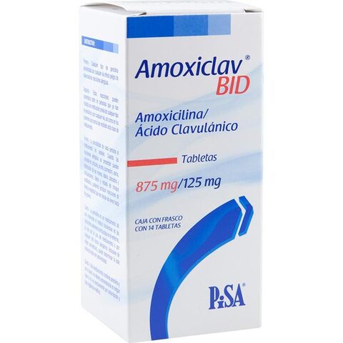 Amoxiclav Bid 14 Tableta Frasco